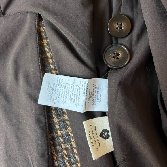 MADEWELL CALDWELL DOUBLE BREASTED BROWN BLAZER JACKET XS WOMENS - Picture 4 of 6